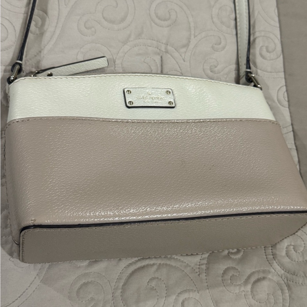 Kate Spade Cream and Tan Crossbody Bag